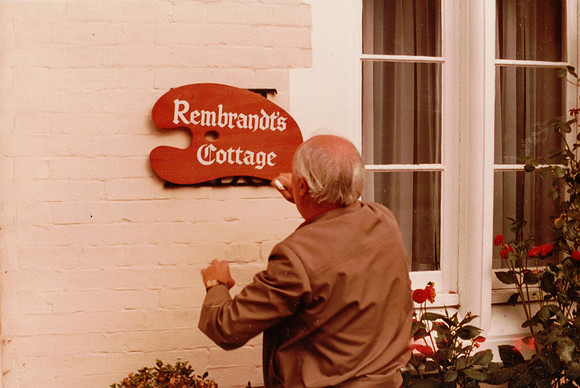 Benny Hill Filming The Rembrandt Cottage Sketch At West Lodge Ashtead Park