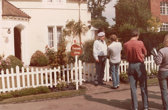 Benny Hill Filming The Rembrandt Cottage Sketch At West Lodge Ashtead Park