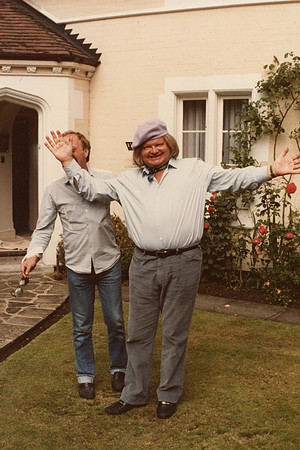 Benny Hill Filming The Rembrandt Cottage Sketch At West Lodge Ashtead Park