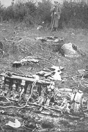 Wreckage Of The Zeppelin Shot Down 3rd Sep 1916