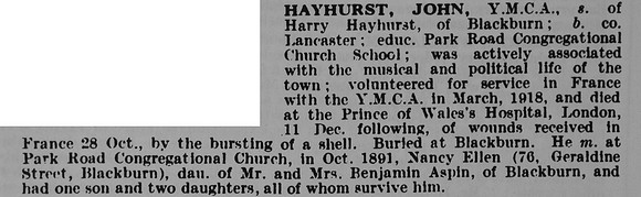 Hayhurst J YMCA