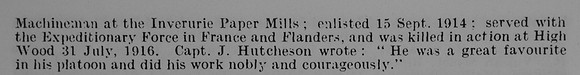 Henry B Pte 10850 6th Gordon Highlanders Obit Part 2