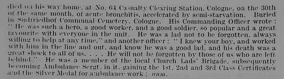 Jameson D LCpl 390094 Royal Army Medical Corps Obit Part 2