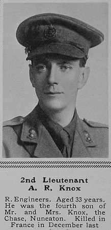 Knox A R 2nd Lt RE The Sphere 22nd Jan 1916