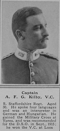 Kilby A F G Captain VC 2nd South Staffs Regt The Sphere 6th May 1916