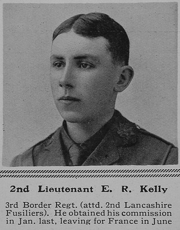 Kelly E R 2nd Lt 3rd Border Regiment The Sphere 21st Aug 1915