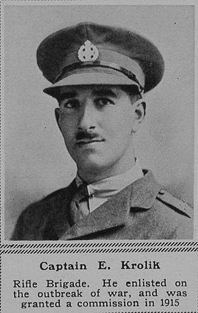 Krolik E Captain Rifle Brigade The Sphere 15th Dec 1917