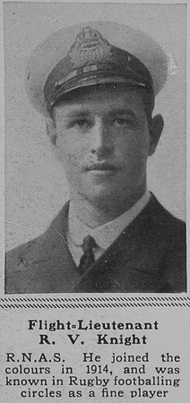 Knight R V Flt Lt RNAS The Sphere 22nd Feb 1919