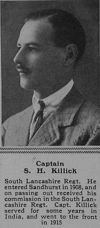 Killick S H Captain 1st South Lancashire Regiment The Sphere 10th Feb 1917