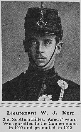 Kerr W J Lt 2nd Cameronians The Sphere 3rd April 1915