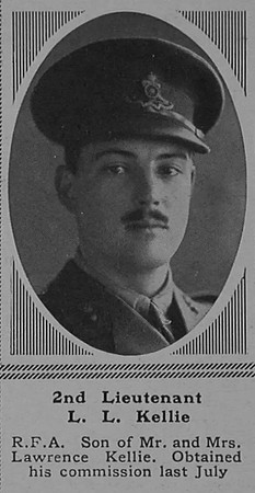 Kellie L L 2nd Lt Royal Field Artillery The Sphere 17th Mar 1917