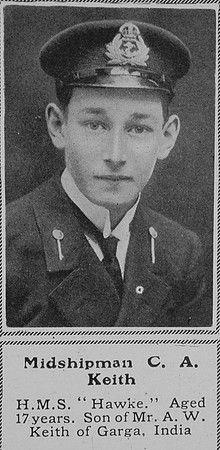 Keith C A Midshipman HMS Hawke Royal Navy The Sphere 31st Oct 1914