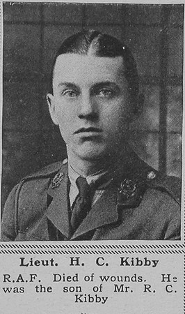 Kibby H C Lt RFC The Sphere 21st Dec 1918
