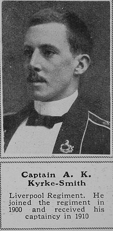 Kyrke-Smith A K Captain Kings Liverpool Regiment The Sphere 17th Oct 1914