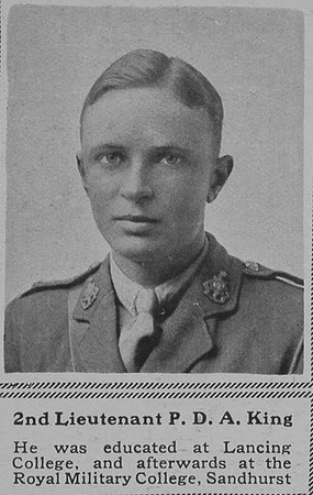 King P D A 2nd Lt 2nd Royal Sussex Regiment The Sphere 7th Apr 1917