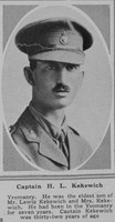 Kekewich H L Captain Yeomanry The Sphere 19th Jan 1918