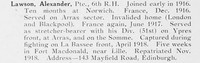 Lawson A Pte 6th Black Watch