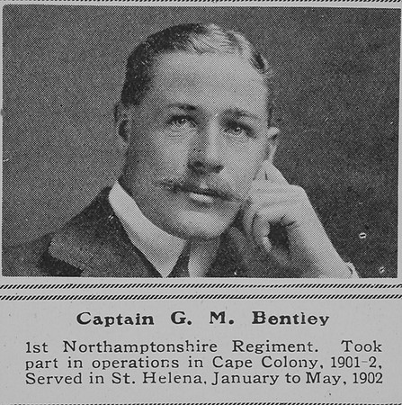 Bentley G M Captain 1st Northamptonshire Regiment The Sphere 19th Dec 1914