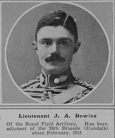 Bowles J A Lt Royal Field Artillery The Sphere 19th Sep 1914