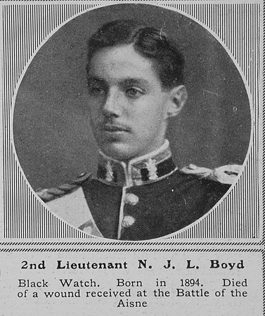 Boyd N J L 2nd Lt Black Watch The Sphere 7th Nov 1914