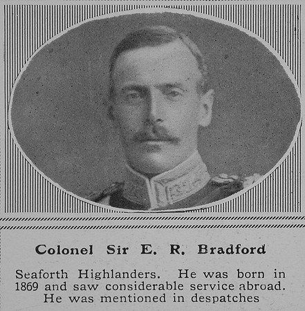 Bradford E R Col Sir Seaforth Highlanders The Sphere 26th Sep 1914
