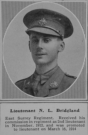 Bridgland N L Lt East Surrey Regiment The Sphere 19th Dec 1914
