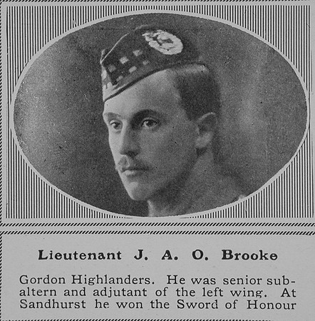 Brooke J A O Lt Gordon Highlanders The Sphere 28th Nov 1914