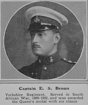 Broun E S Captain Yorkshire Regiment The Sphere 19th Dec 1914