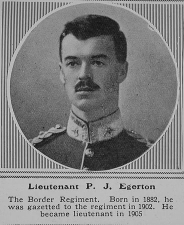 Egerton P J Lt Border Regiment The Sphere 5th Dec 1914
