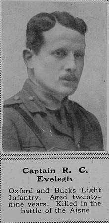 Evelegh R C Captain Oxford And Bucks Light Infantry The Sphere 17th Oct 1914