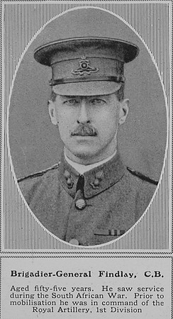 Findlay N D Brig Gen CB Royal Field Artillery The Sphere 26th Sep 1914
