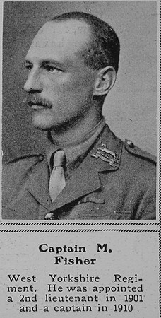 Fisher M Captain West Yorkshire Regiment The Sphere 17th Oct 1914