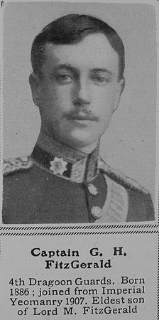 Fitzgerald G H Captain 4th Dragoon Guards The Sphere 1st Oct 1914