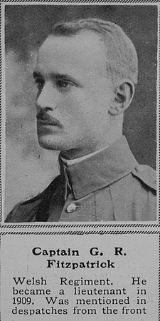 Fitzpatrick G R Captain Welsh Regiment The Sphere 14th Nov 1914
