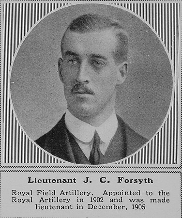 Forsyth J C Lt Royal Field Artillery The Sphere 17th Oct 1914