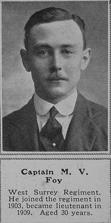 Foy M V Captain Queen's West Surrey Regiment The Sphere 31st Oct 1914
