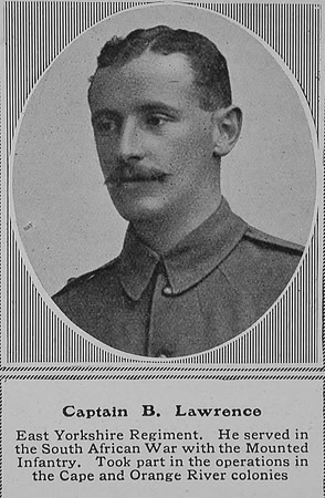 Lawrence B Captain East Yorkshire Regiment The Sphere 5th Dec 1914