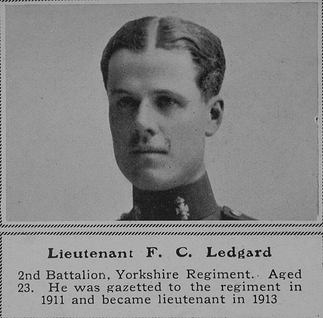 Ledgard F C Lt 2nd Yorkshire Regiment The Sphere 21st Nov 1914