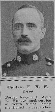 Lees E H H Captain Border Regiment The Sphere 28th Nov 1914