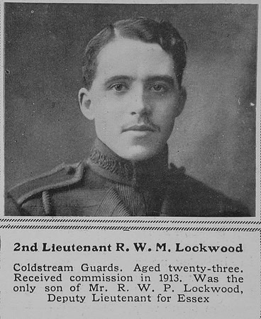 Lockwood R W M 2nd Lt Coldstream Guards The Sphere 1st Oct 1914