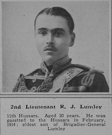 Lumley R J 2nd Lt 11th Hussars The Sphere 31st Oct 1914