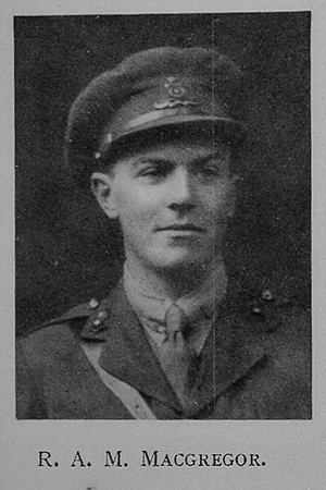 MacGregor R A M Lt Royal Garrison Artillery
