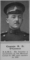 O'Connor R D Captain Royal Army Medical Corps The Sphere 21st Nov 1914