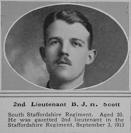 Scott B J H 2nd Lt South Staffs Regiment The Sphere 21st Nov 1918