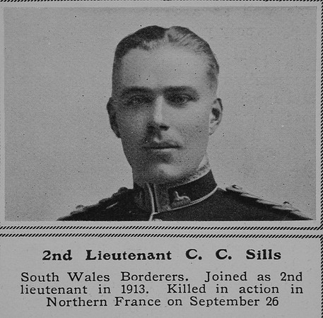 Sills C C 2nd Lt South Wales Borderers The Sphere 17th Oct 1914