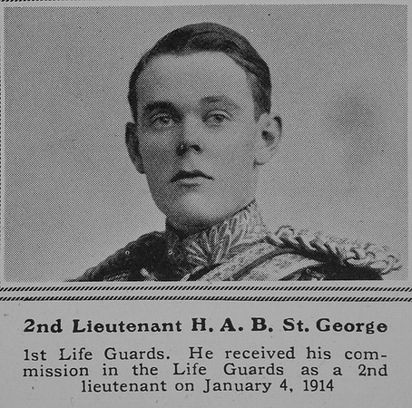 St George H A B 2nd Lt 1st Life Guards The Sphere 12th Dec 1914
