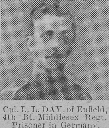 Day L L Cpl L/9138 4th Middlesex Regiment The Vivid 6th Feb 1915