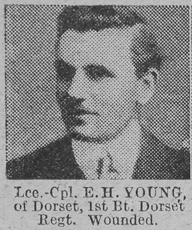 Young E H L/Cpl 1st Dorset Regiment The Vivid 6th Feb 1915