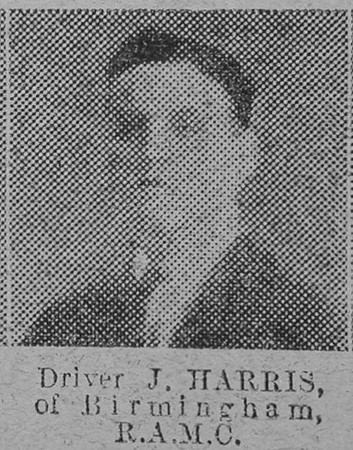 Harris J Dvr Royal Army Medical Corps The Vivid 6th Feb 1915