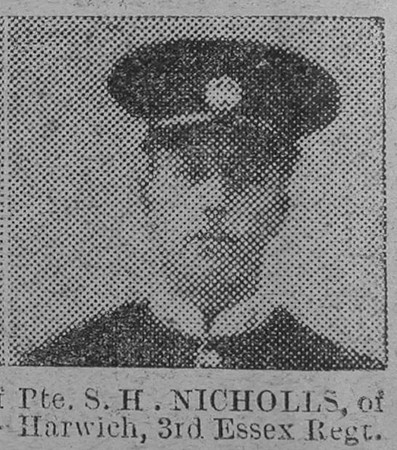 Nicholls S H Pte 3/1863 3rd Essex Regiment The Vivid 6th Feb 1915